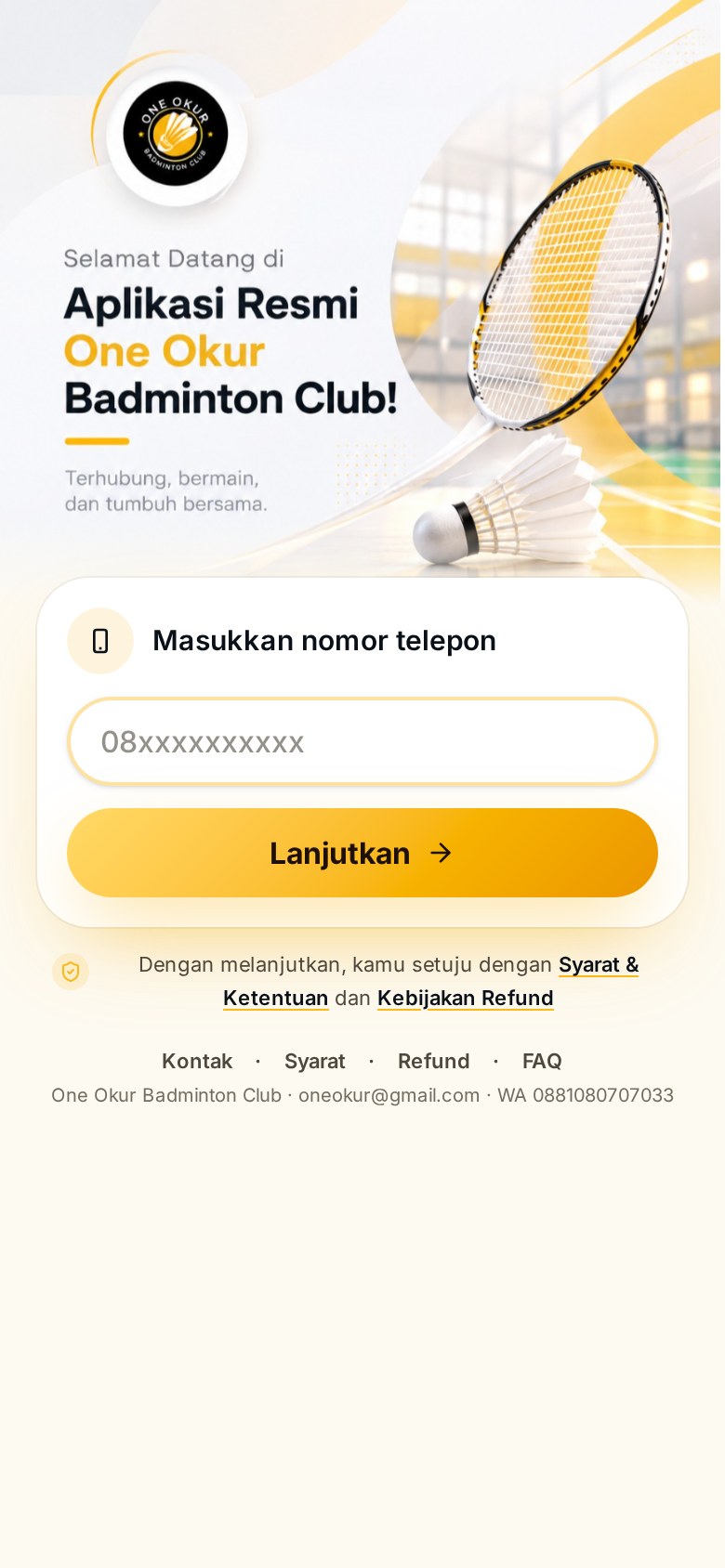 Tutorial 1: Masuk Aplikasi